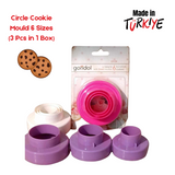 Plastic Cookie Mould With 6 Sizes