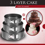 4 Pcs Set  Spring Form  Iron Baking Moulds