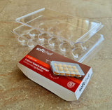 15 SLOT ACRYLIC EGG TRAY WITH LID