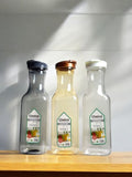 Premium 1.7L Square Plastic Water Bottle with Lid