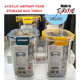 ACRYLIC AIRTIGHT FOOD STORAGE BOX 1400ML