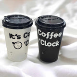 2 Pcs Printed Plastic Coffee Cups 500ml (L3.5xW3.5xH5.0)Inches