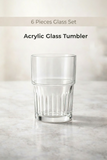 Acrylic Crystal Grip Drinking Glass (400ml)
