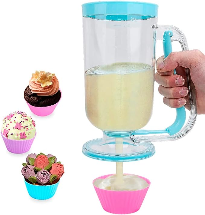 Dough Dispenser for Pancakes, Waffles, Muffins, and Whipped Cream
