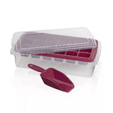 PLASTIC  TROPICAL ICECUBE MAKER WITH SPOON AND CONTAINER