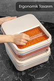 12 LT Mega Size Flour Pulses Storage Container with Sliding Lid