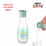 Stylish Design Glass Water Bottle 1000ml