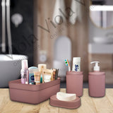 Plastic 4 Pieces Set For Bathroom Accessories
