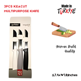 3PCS KEACUT MULTIPURPOSE KNIFE (L7.4xW1.8)Inches