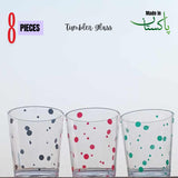 8 Pcs ACRYLIC GLASS for Water (L3.4xW3.4xH3.8)Inches