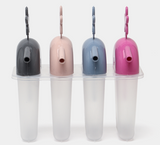 TROPICAL ICE LOLLY MAKER WITH STRAW