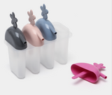 TROPICAL ICE LOLLY MAKER WITH STRAW