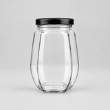 Alshifa Glass Jar 500g (Only Black lids available)