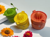 2 Pcs Smile Face Cute  Lemon Juicer and Squeezer 450 ml (L4.5xW3.4xH4.5)