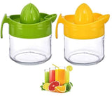 2 Pcs Smile Face Cute  Lemon Juicer and Squeezer 450 ml (L4.5xW3.4xH4.5)