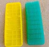 2 Pcs Plastic Cloth Washing Brush  *H 1.5 Inch*L 5 Inch*W 2 Inch*