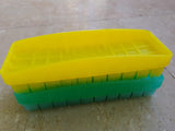 2 Pcs Plastic Cloth Washing Brush  *H 1.5 Inch*L 5 Inch*W 2 Inch*