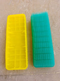 2 Pcs Plastic Cloth Washing Brush  *H 1.5 Inch*L 5 Inch*W 2 Inch*