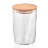 Single Piece  Smart Acrylic Storage  Jar with Bamboo Lid 900ml