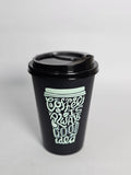 3 Pcs Different Type Stylish Design Coffee Cups (L3.5xW3.5xH5.0)Inches