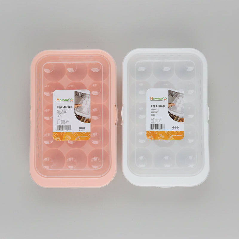 15 Egg Storage Container with Lid | Made in Pakistan | Fridge Egg Organizer | Durable Egg Holder