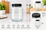 Oval Glass Jar 650ml (Large Size)