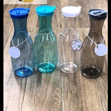 Premium 1.7L Round Plastic Water Bottle with Lid