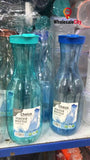 Premium 1.7L Round Plastic Water Bottle with Lid