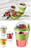 3 Pcs Liquid Container with Cereal Container on Top 600 ml