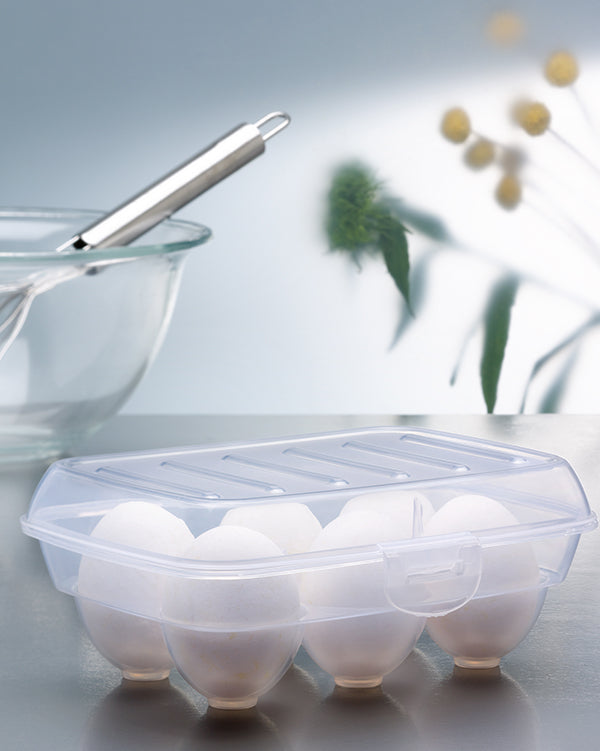 Imported 6 Egg Storage Box with Lid – Made in Turkey | Premium Refrigerator Egg Organizer (6 Eggs Capacity)